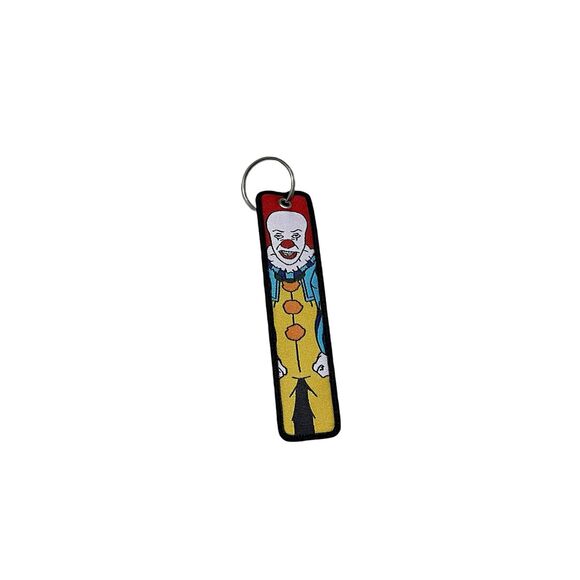 Horror Movie Stephen King's IT Pennywise The Clown Embroidered Keychain - Picture 2 of 2